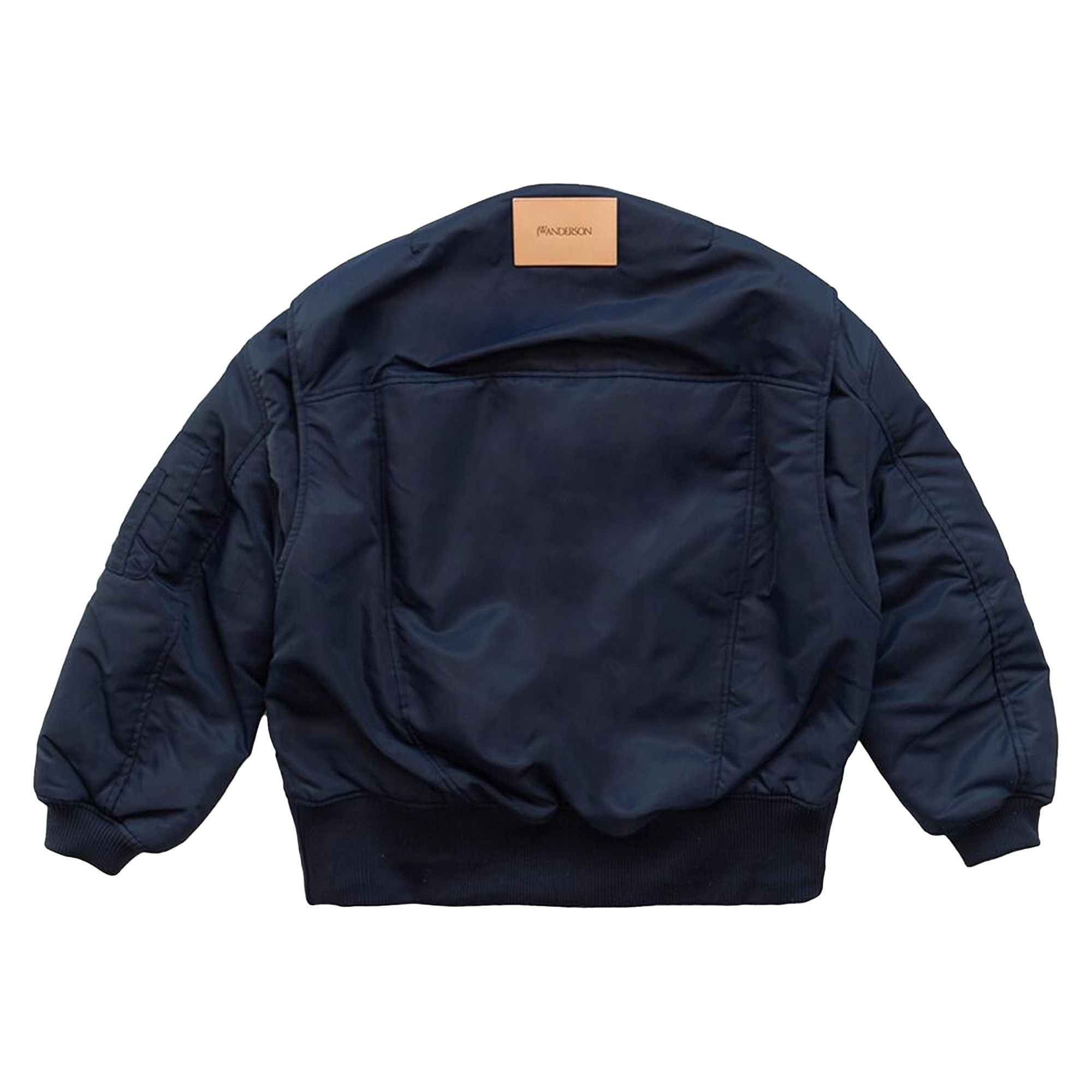 JW Anderson Oversized Curved Hem Bomber Jacket 'Blue' - 2