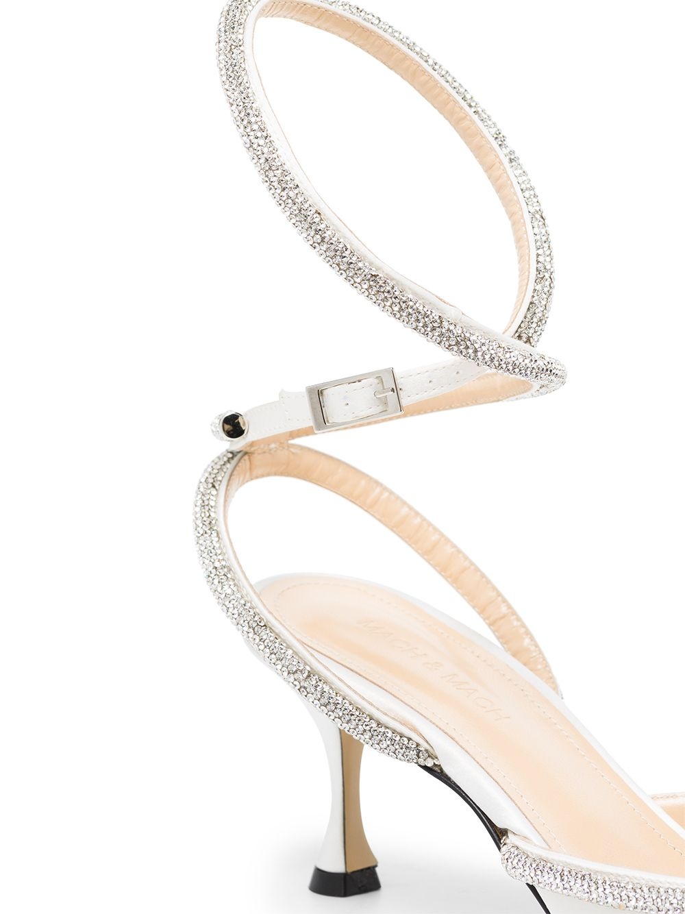 Double Bow 65mm leather pumps - 2