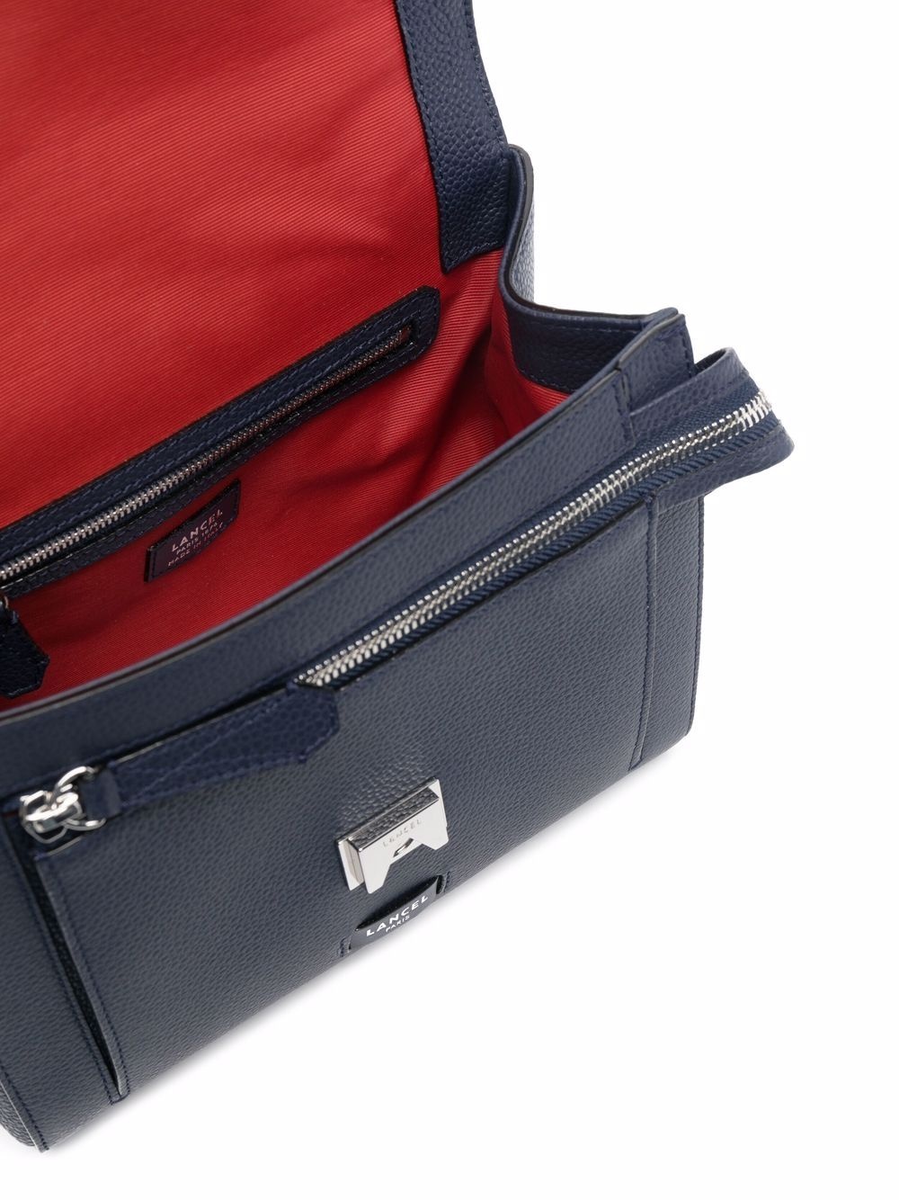 logo-print leather tote bag - 6