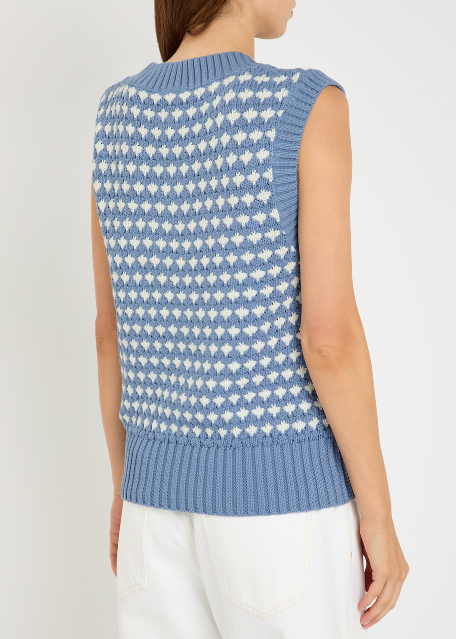 Varley Antonella Patterned Knit Vest - 3