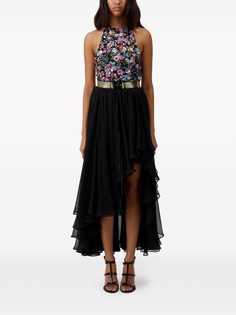 GIAMBATTISTA VALLI asymmetric georgette skirt outlook