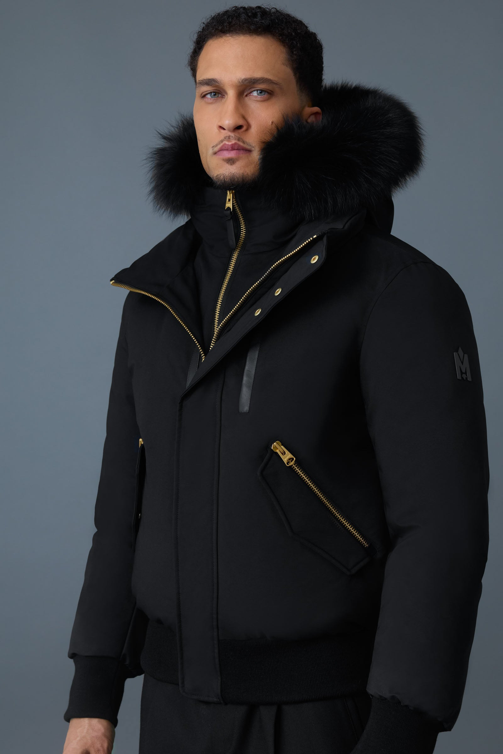 DIXON 2-in-1 Nordic Tech down bomber with blue fox fur - 5