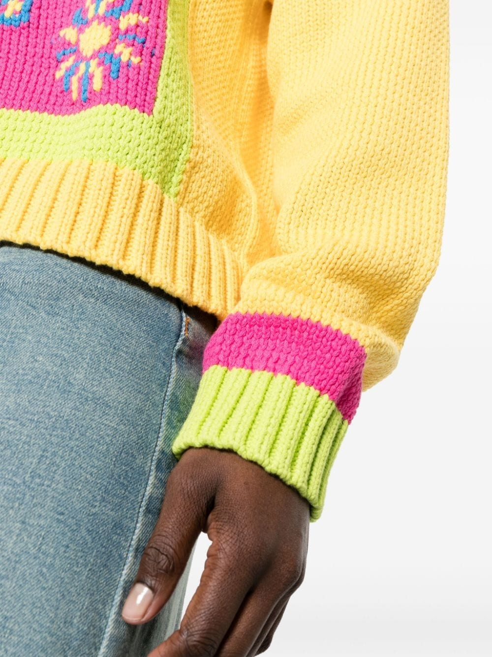 intarsia-knit jumper - 5