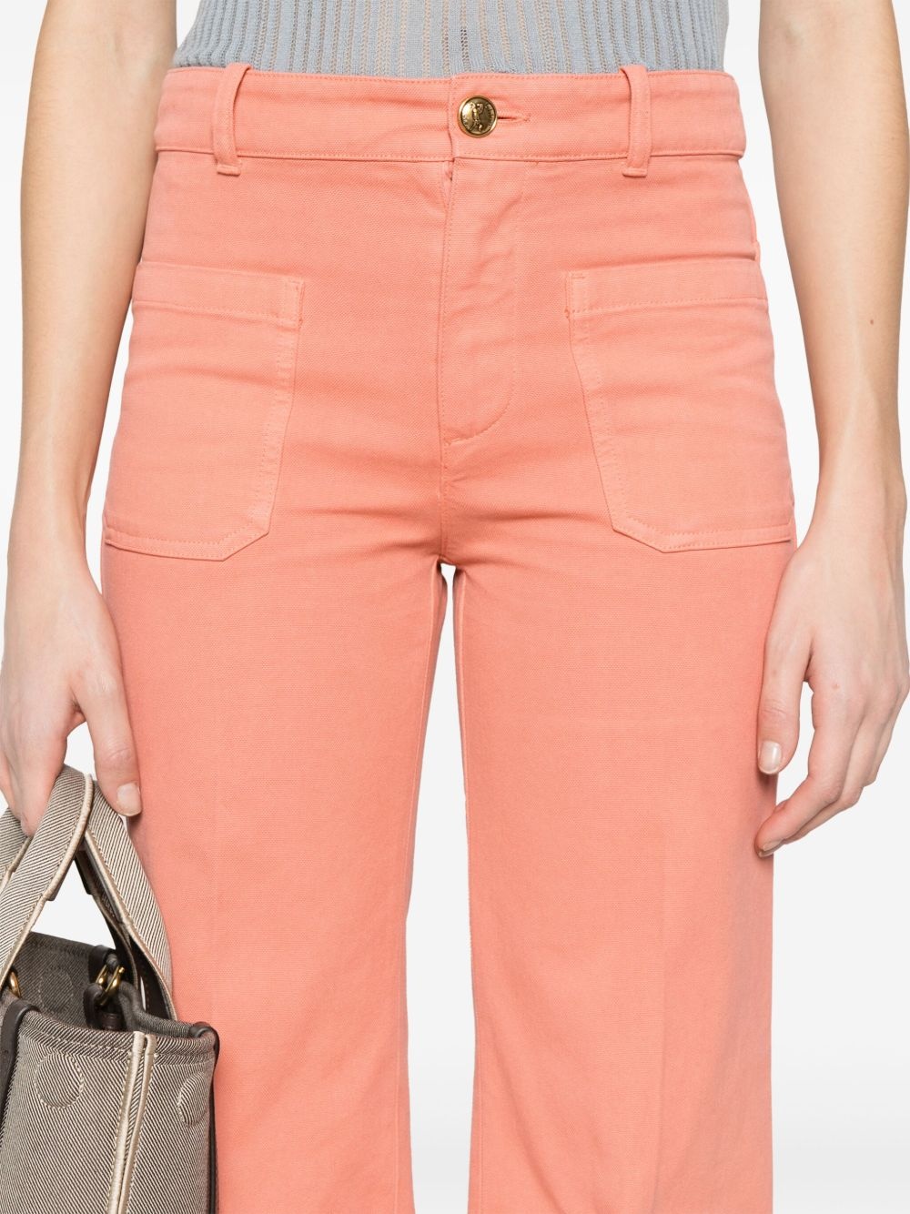 cropped bootcut trousers - 5