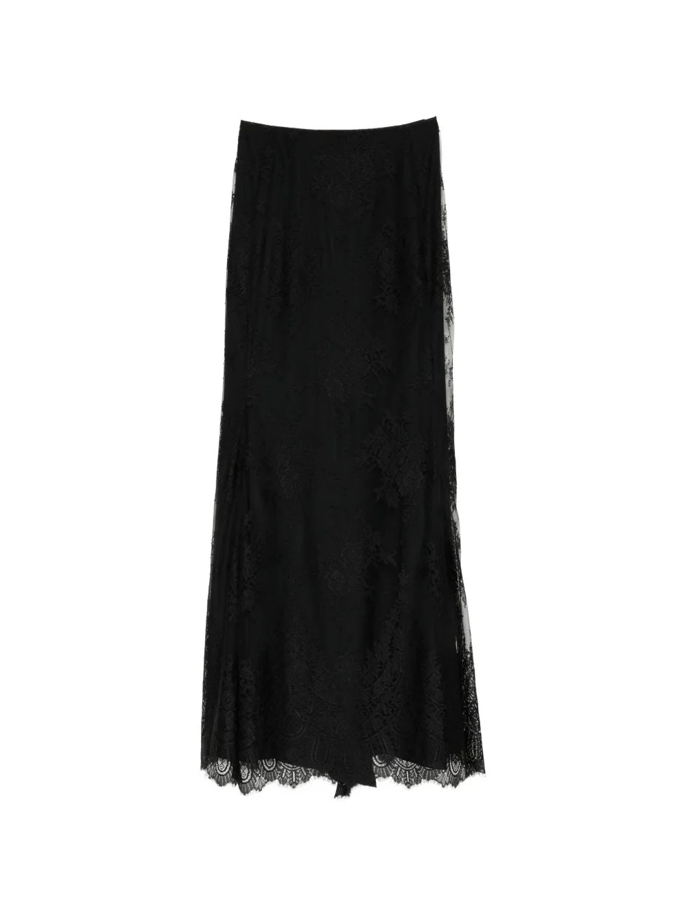 laced long skirt - 1