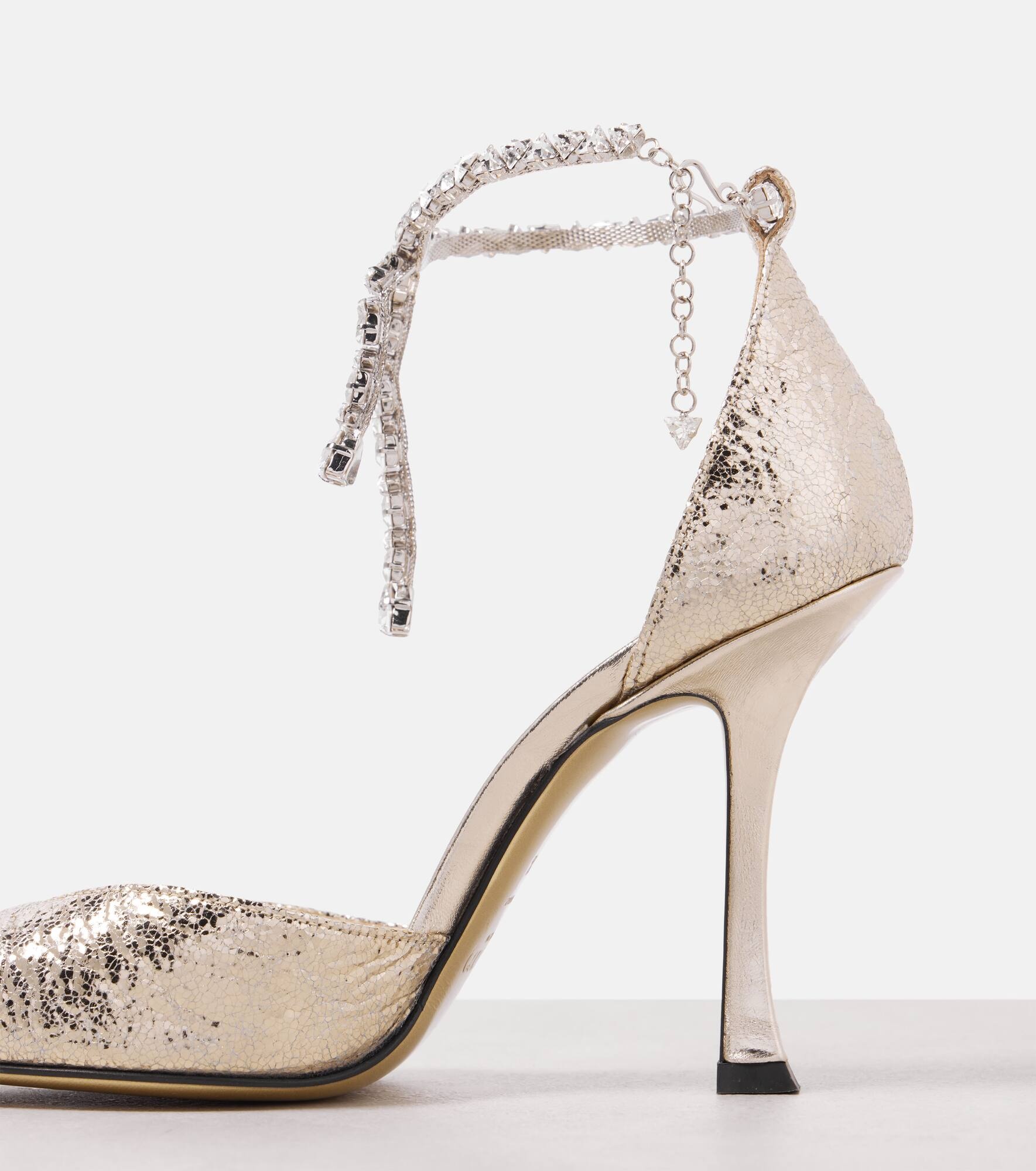 Stevie 100 embellished faux leather pumps - 5