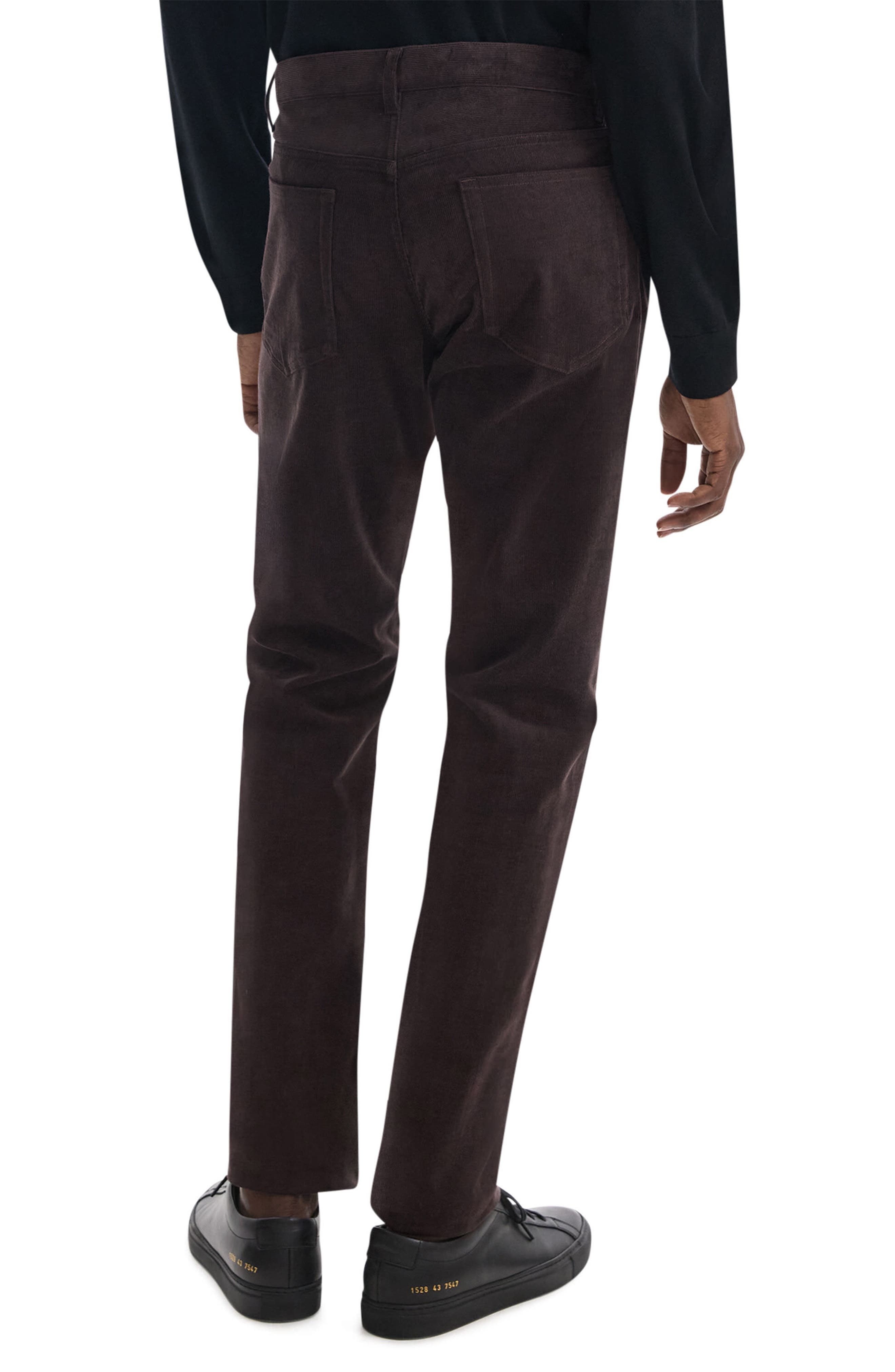 Theory Slim Fit Stretch Corduroy Pants in Hickory at Nordstrom - 2
