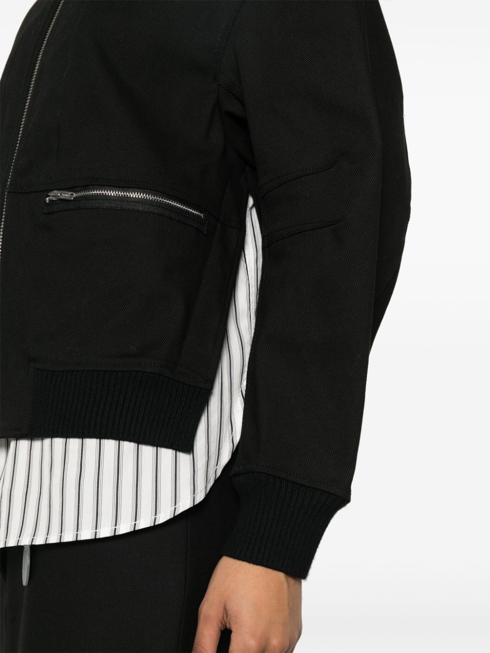 layered bomber jacket - 10