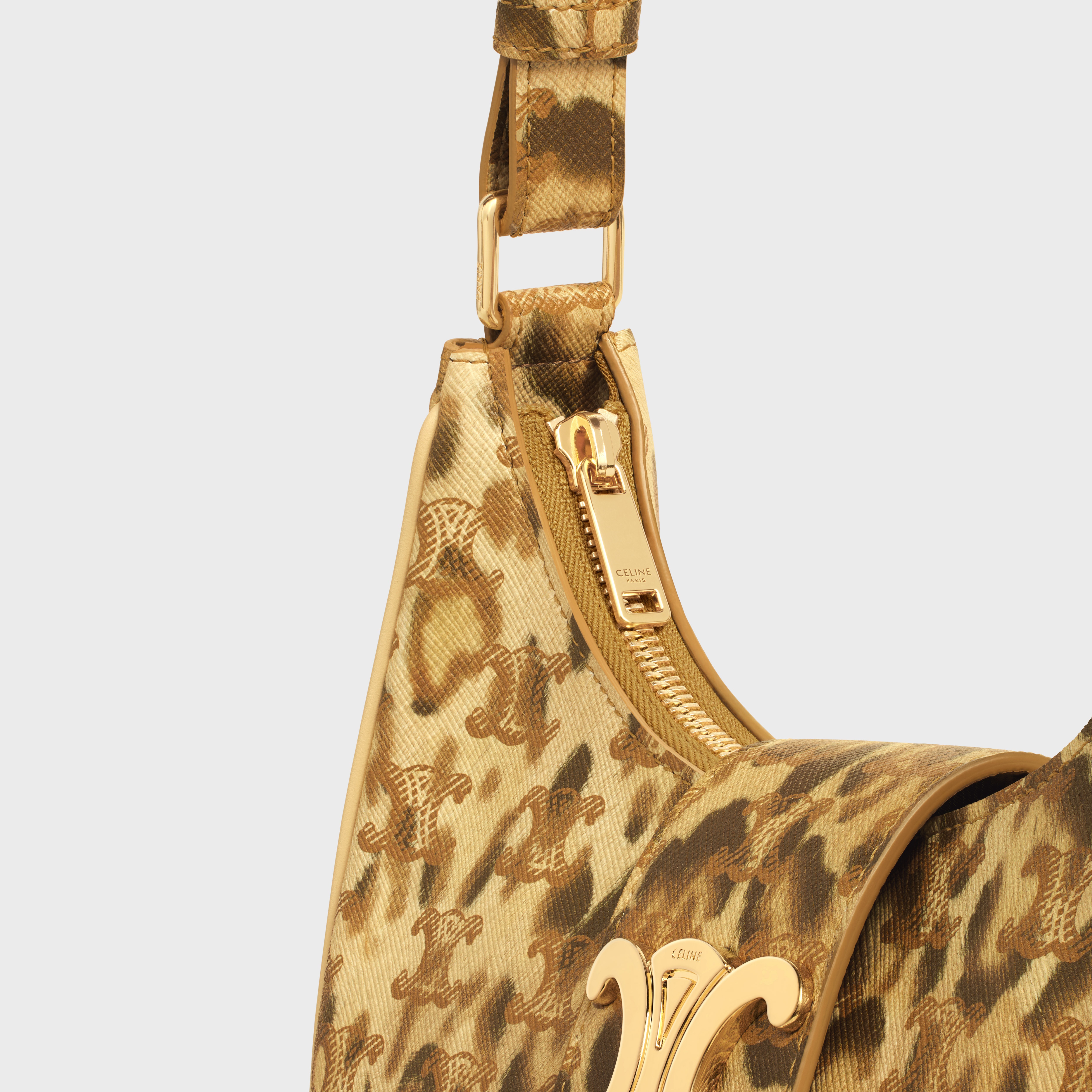MEDIUM AVA TRIOMPHE BAG in Triomphe Canvas with leopard print - 4