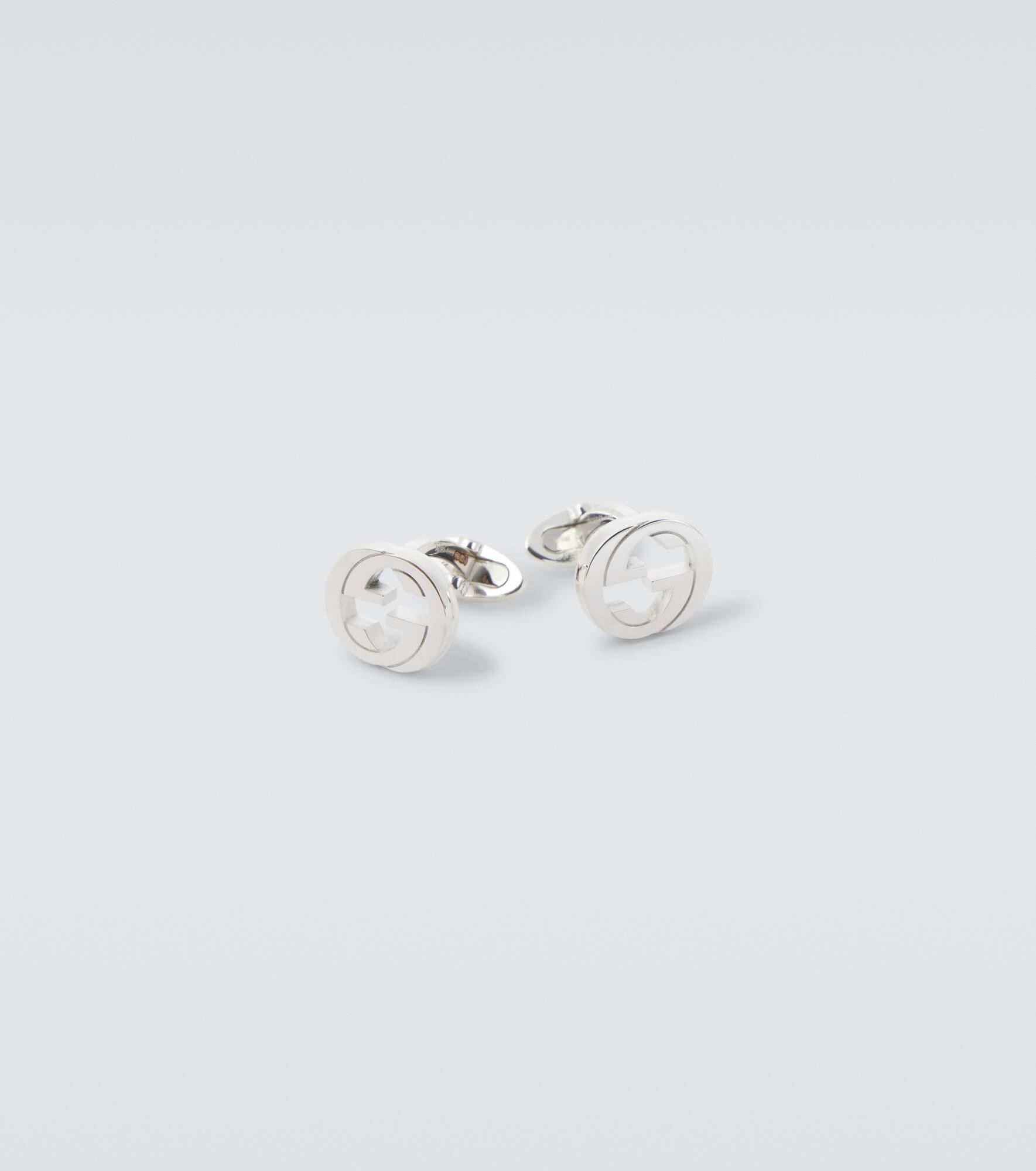Interlocking G sterling silver cufflinks - 3