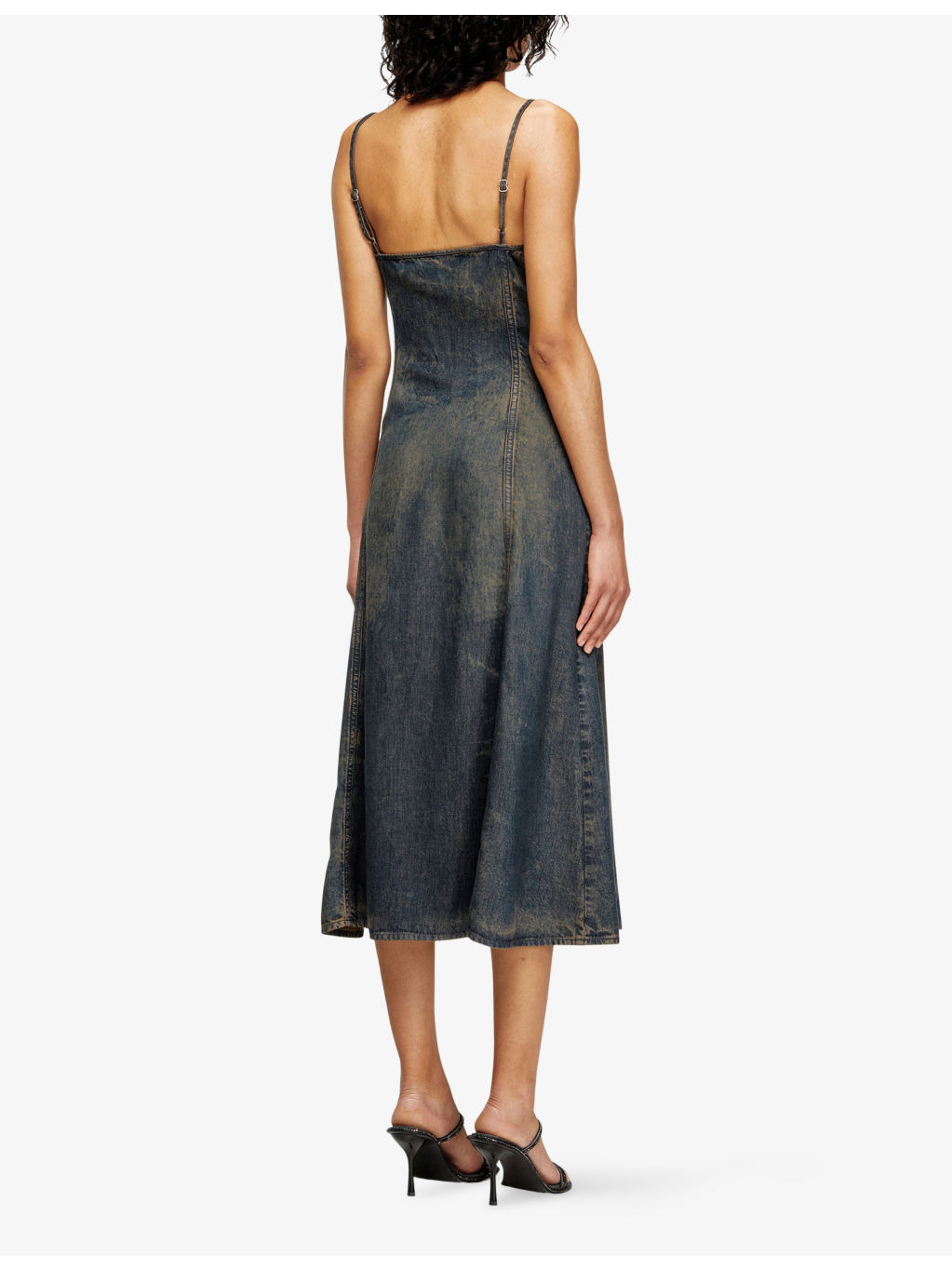 De-Beld-S Denim-Effect Lyocell Midi Dress - 4