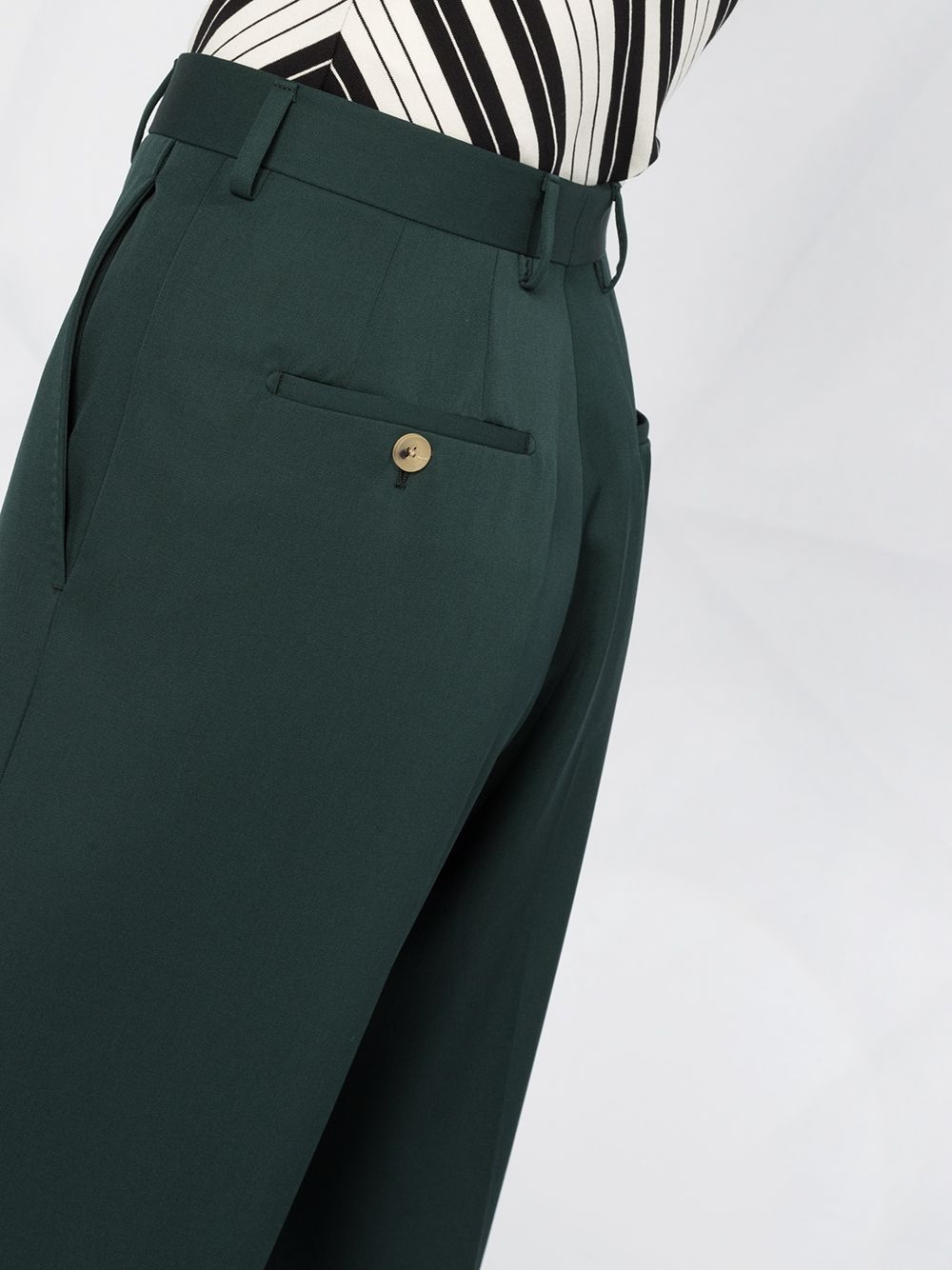 high-waisted wide leg trousers - 3