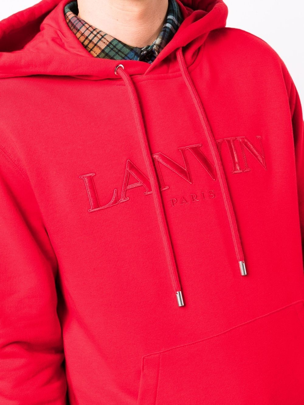 logo-embroidered hoodie - 5