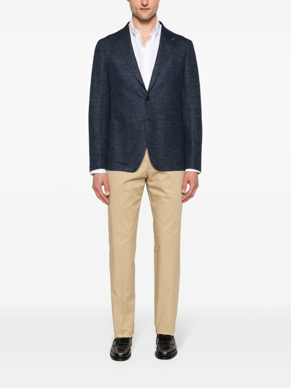 mid-rise tapered chinos - 2