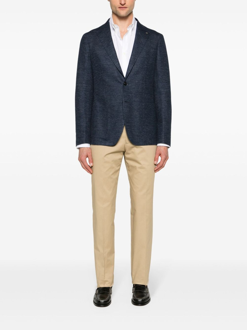 LARDINI mid-rise tapered chinos outlook