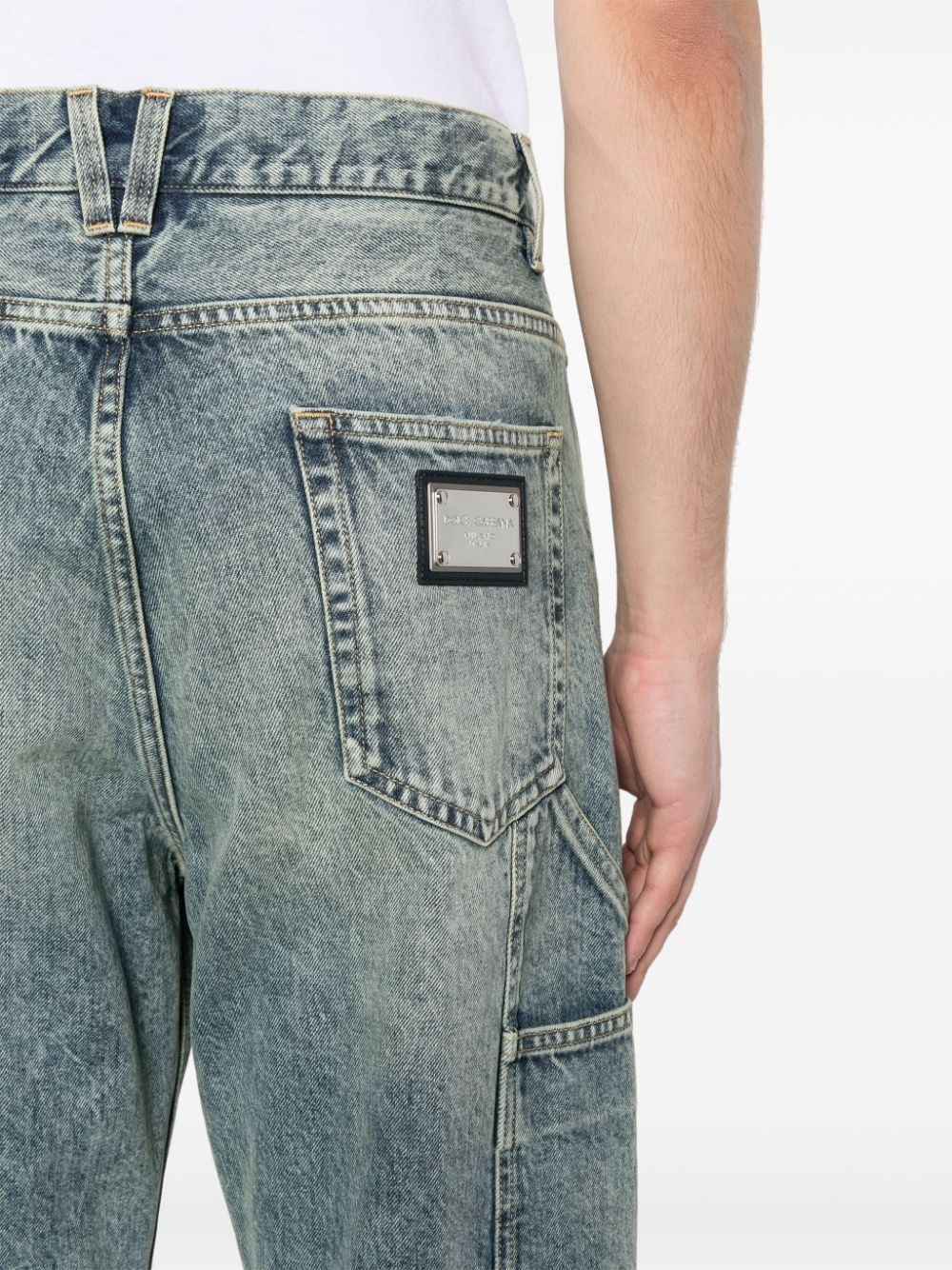 mid-rise straight-leg jeans - 5