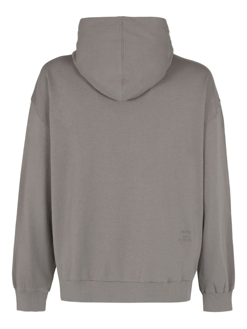 FRAME hooded ribbed-cuff sweatshirt outlook
