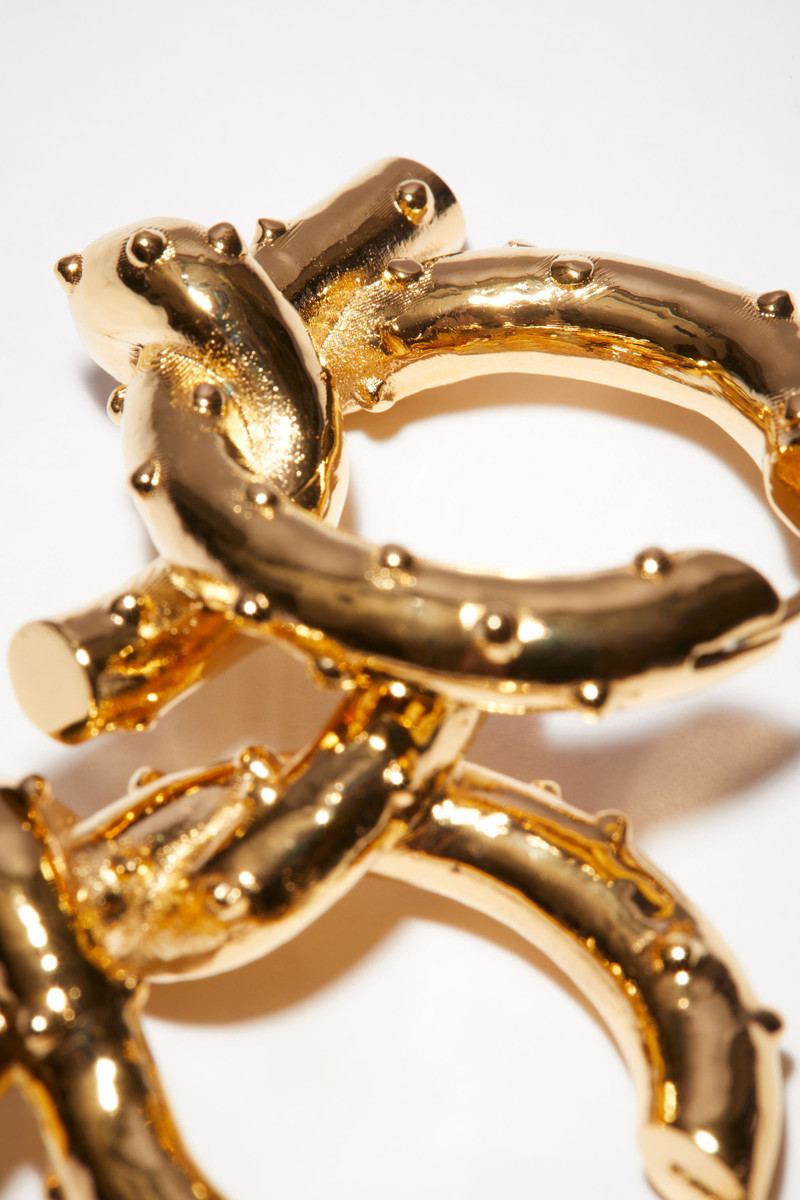 Knot earrings - Gold 4