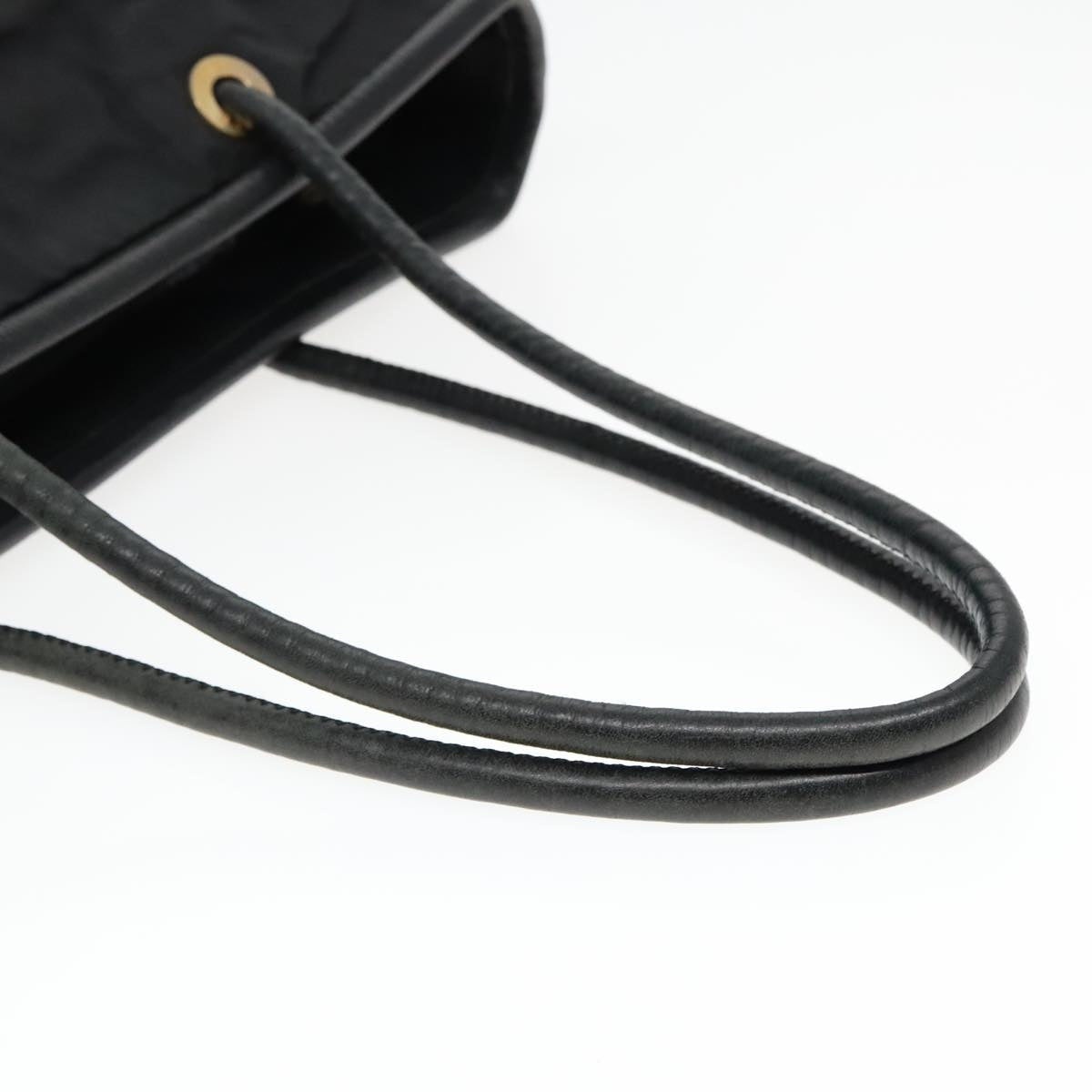 CELINE Tote Bag Nylon Black Gold - 7