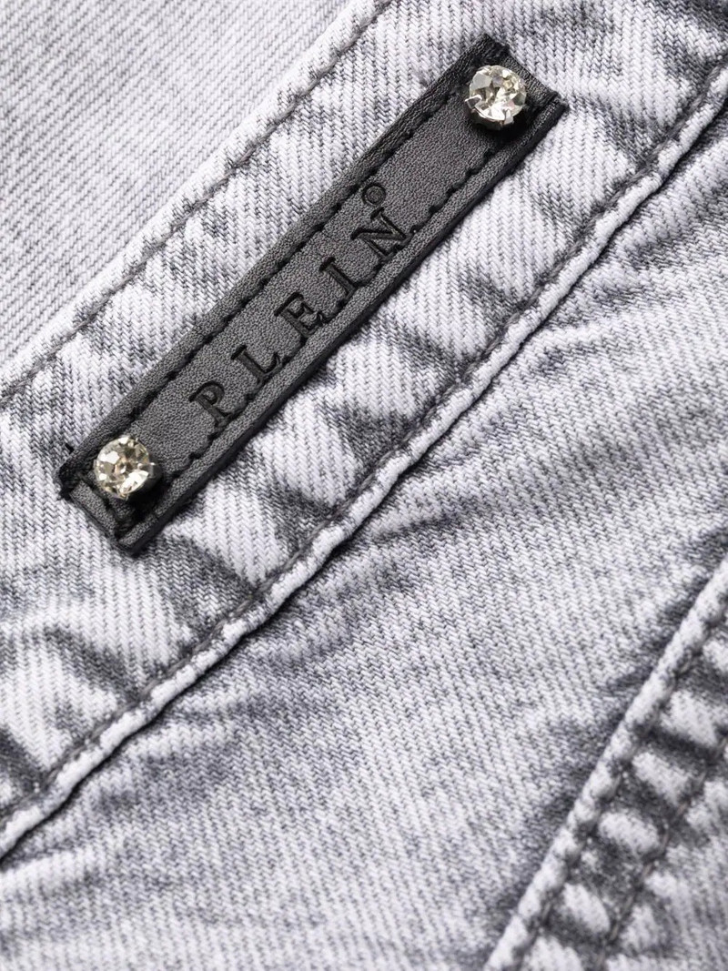 crystal-embellished wide jeans 6