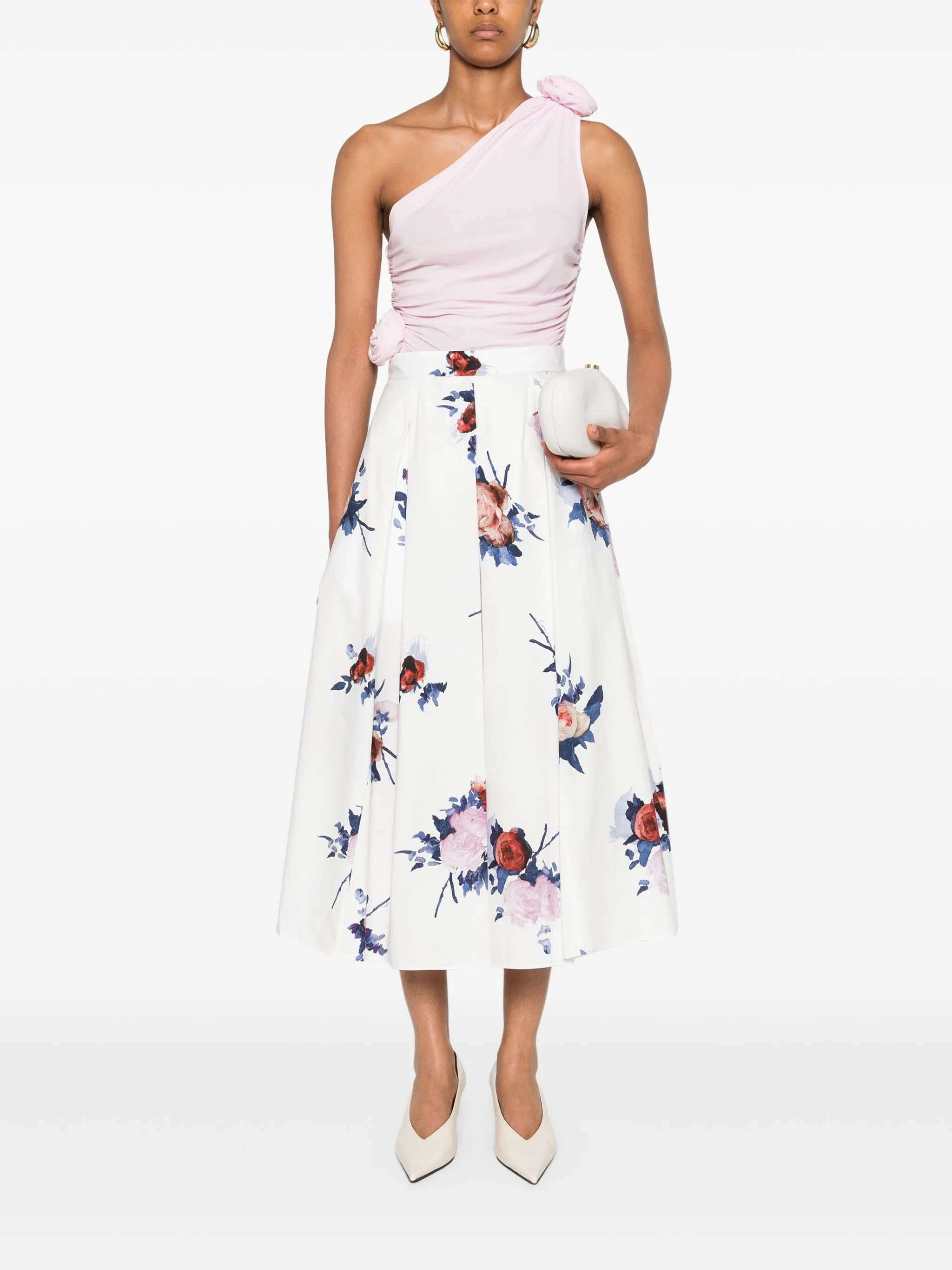 pleated midi skirt - 2