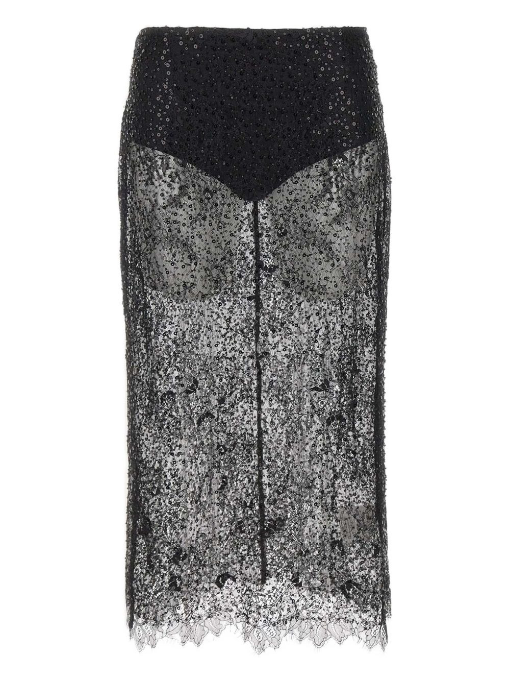 Risa sequin-embellished midi skirt - 2