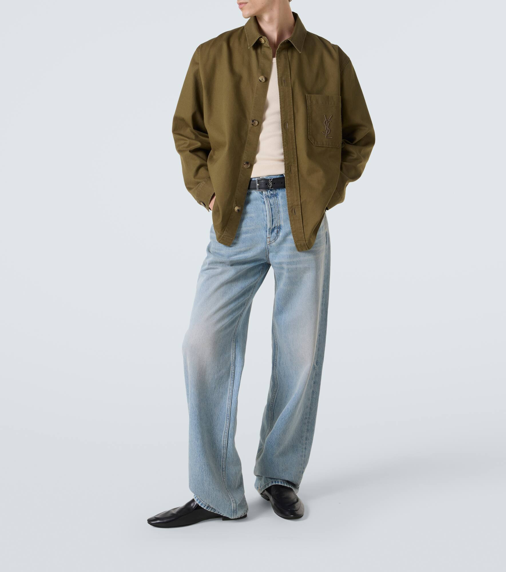 Cassandre cotton and linen overshirt - 2