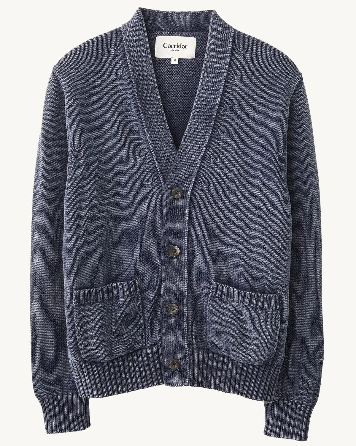 ACID WASH CARDIGAN - MIDNIGHT - 1