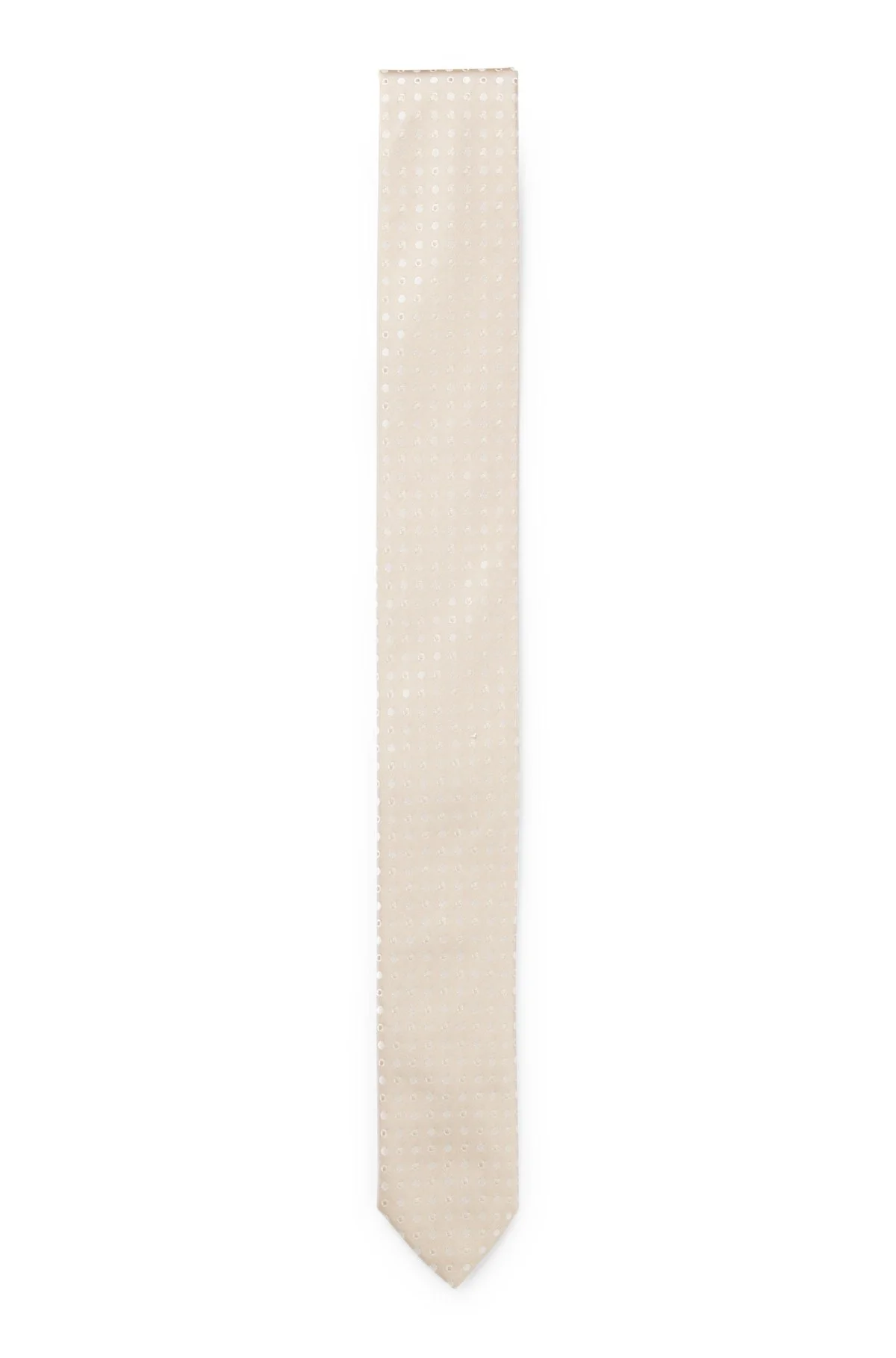 JACQUARD-PATTERN TIE IN A SILK BLEND - 1