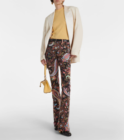 Etro Paisley high-rise flared jeans outlook
