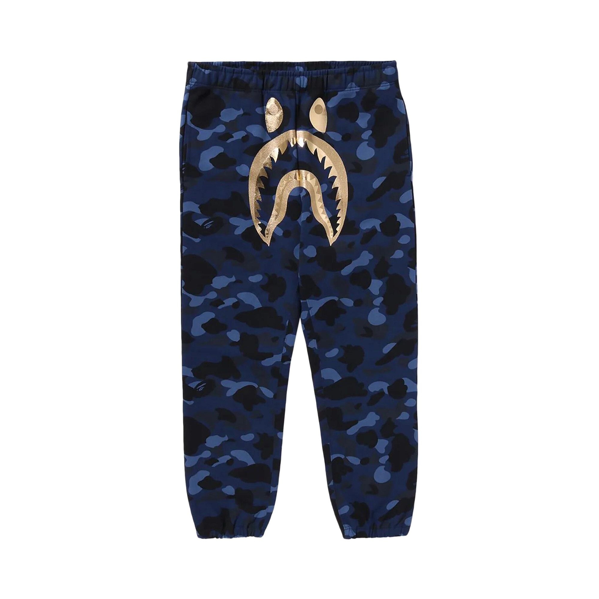 BAPE Color Camo Shark Sweatpants 'Navy' - 1