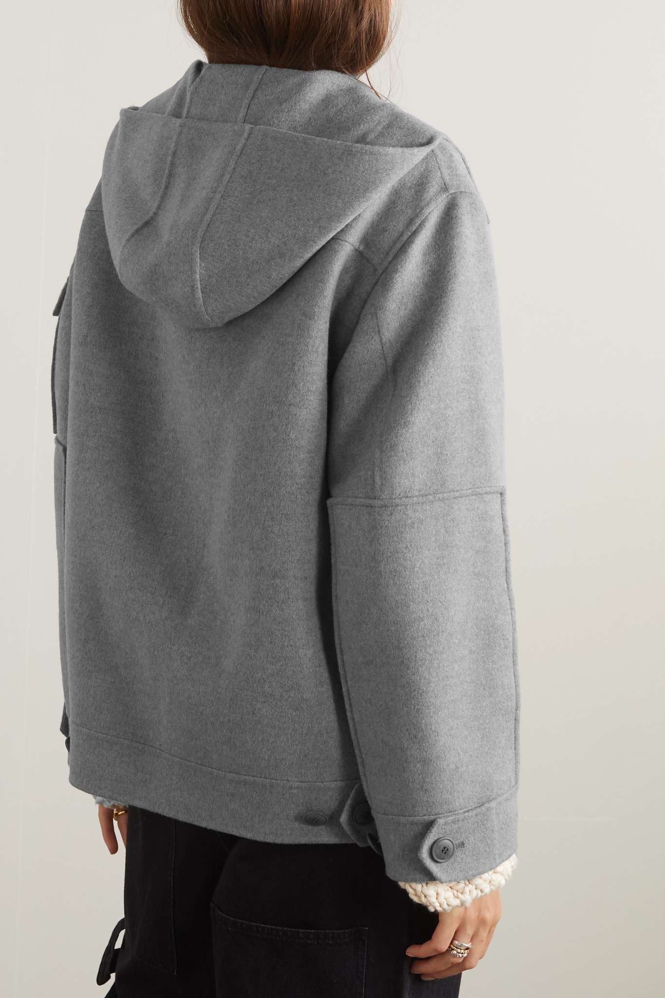 Cashmere hooded jacket - 4