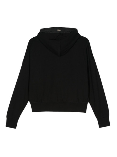 Herno jersey zipped hoodie outlook