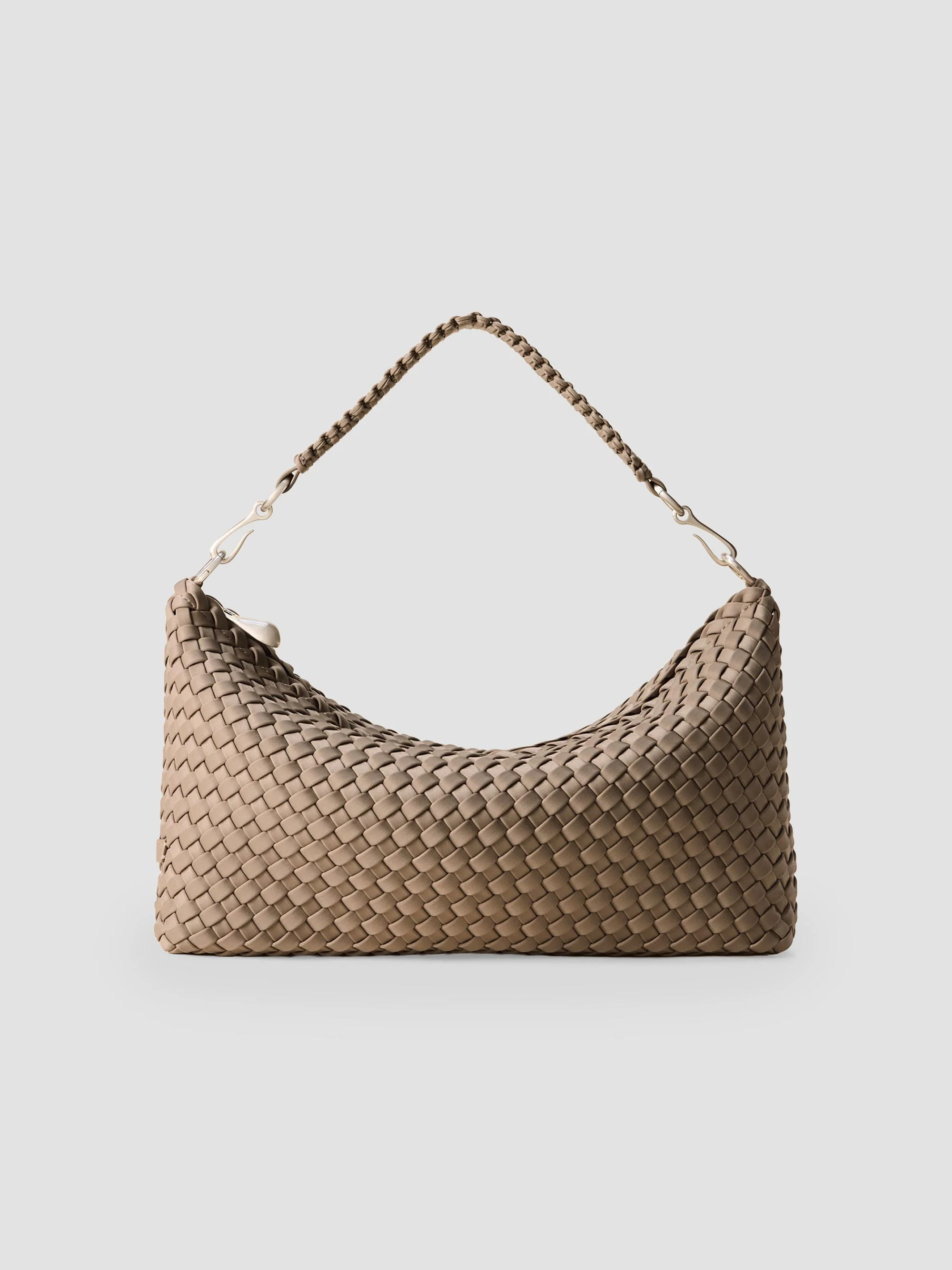 Women's Porto Small Half-Moon Shoulder Bag - Cashmere - 1