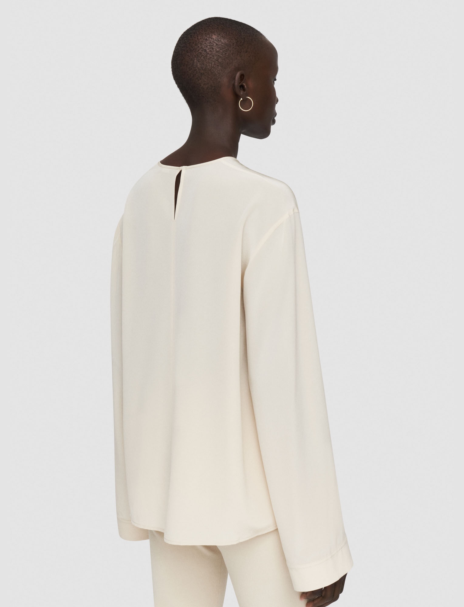 Silk Crepe de Soie Braidwood Blouse - 4