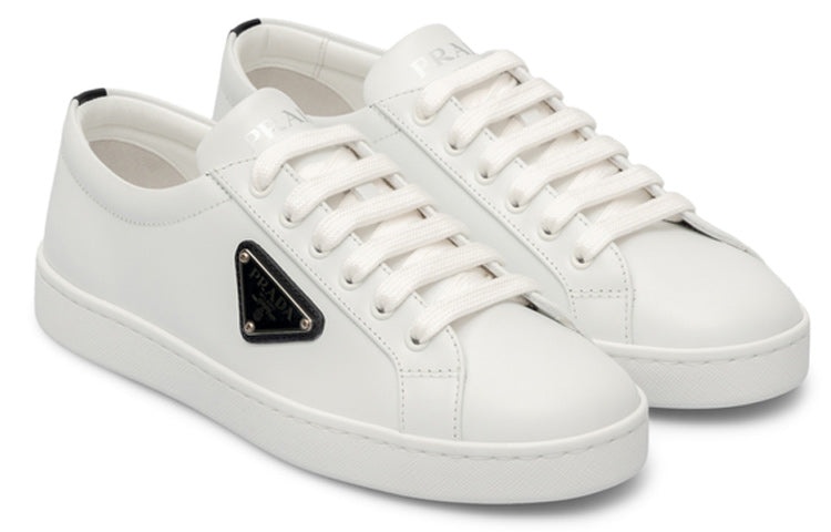 (WMNS) PRADA Leather Sneakers 'White' 1E941M_3F0E_F0964 - 3