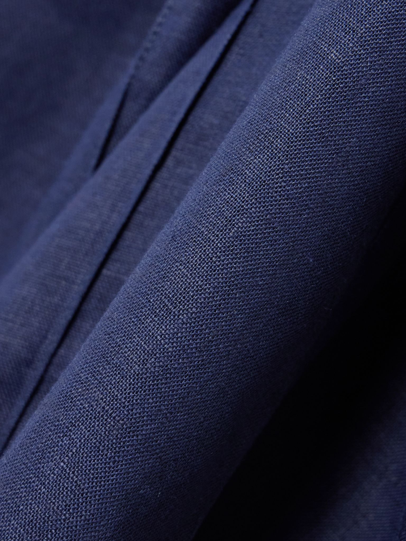 Encontrarte linen wide-leg pants Navy - 4