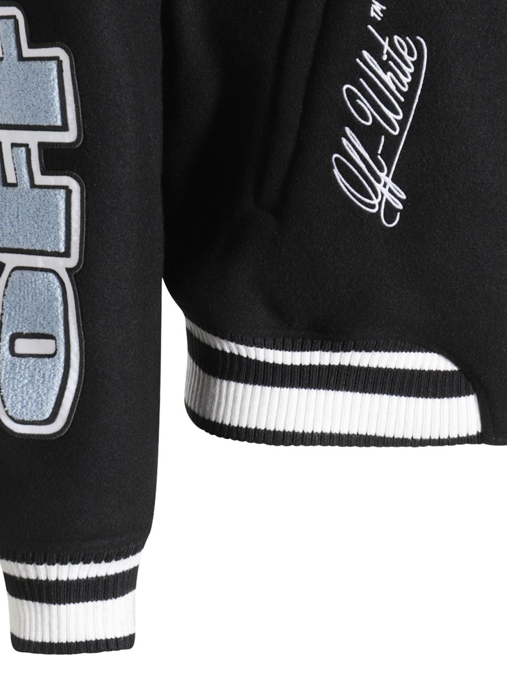logo-patch bomber jacket - 4