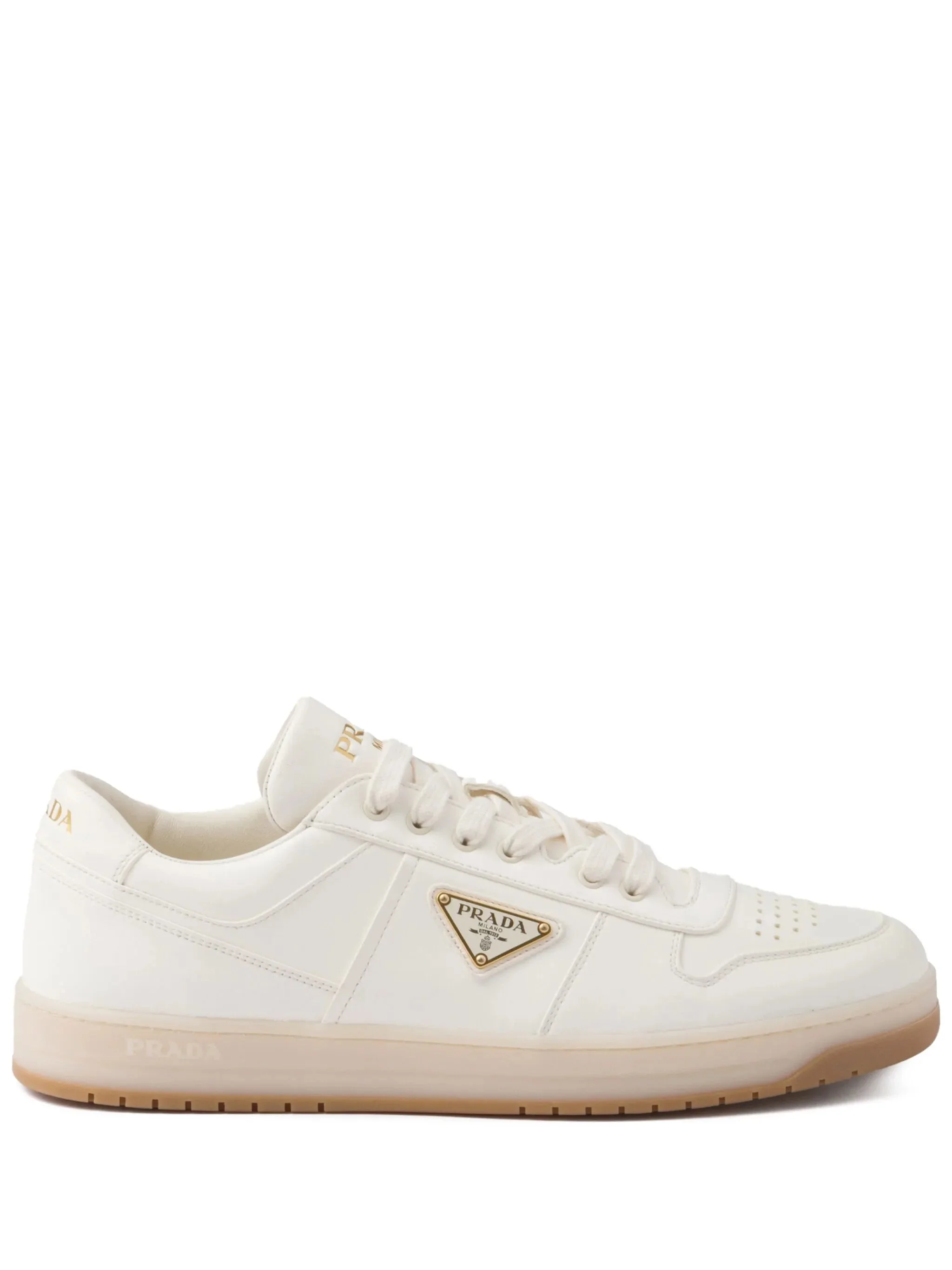 Prada Downtown Leather Sneakers - 1