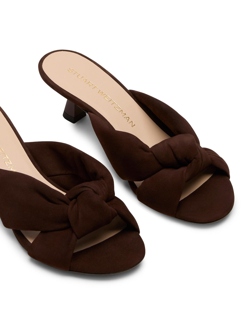 Women's Soplaya 50MM Suede Slip-On Sandals - Walnut 4