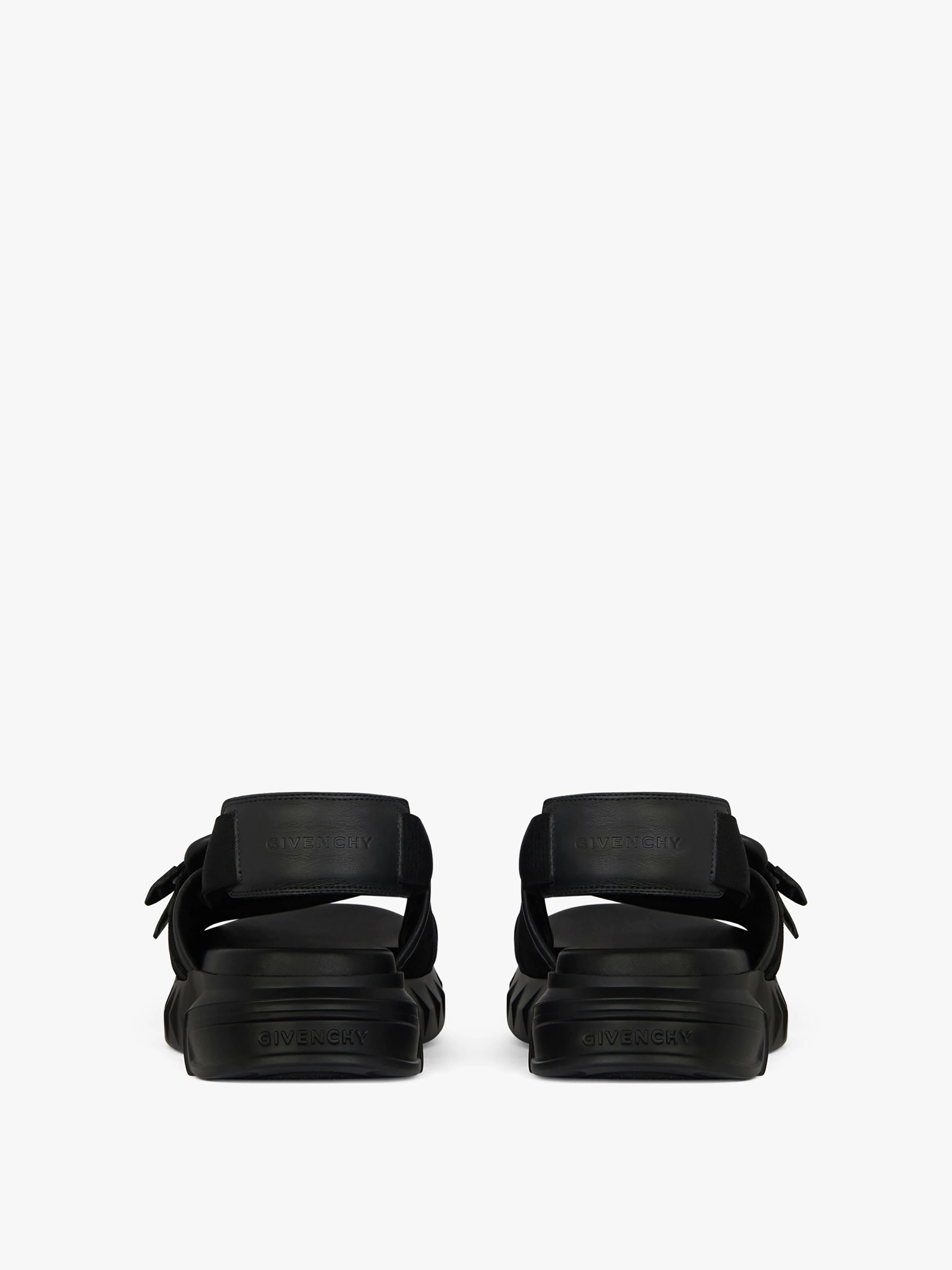 MARSHMALLOW BRIDLE SANDALS IN SUEDE AND LEATHER - 7