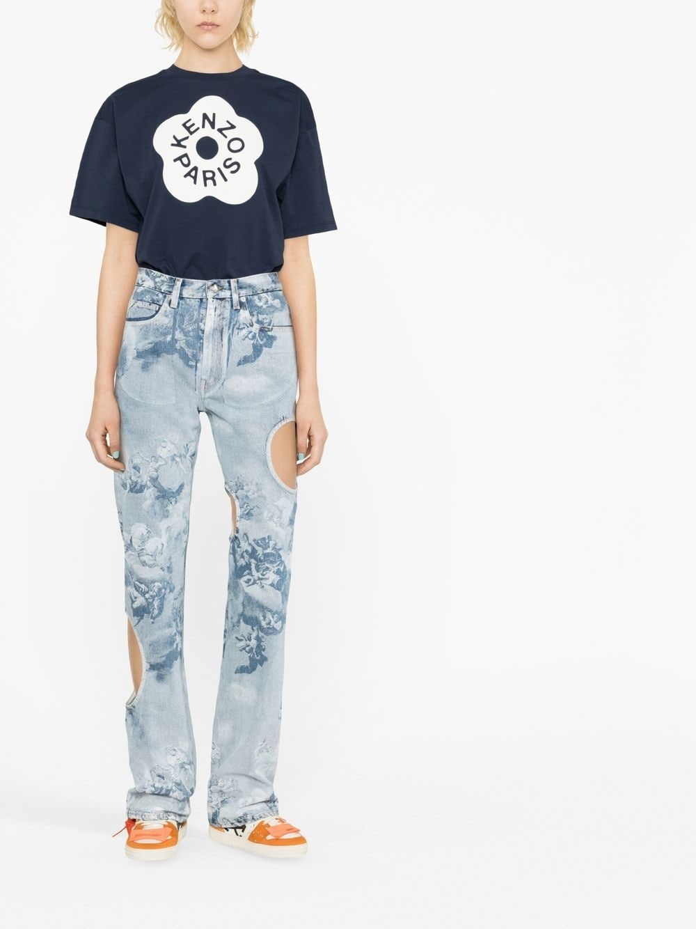 Boke Flower 2.0-print cotton T-shirt - 2