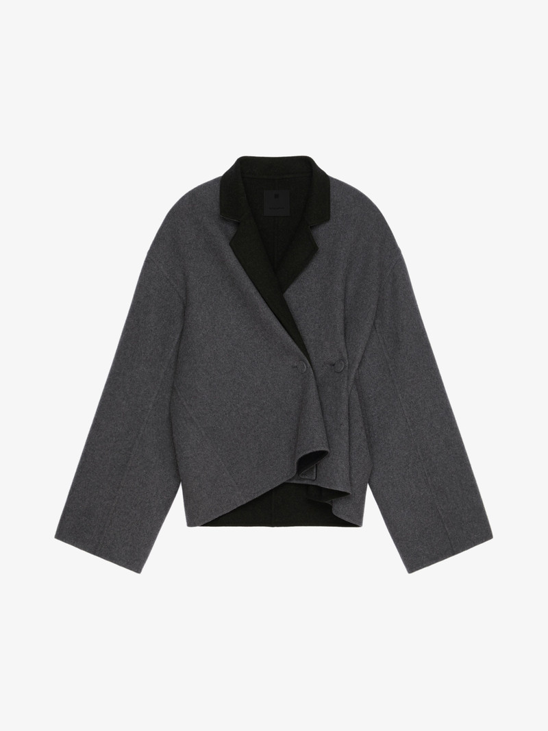 JACKET IN DOUBLE FACE WOOL AND CASHMERE 1