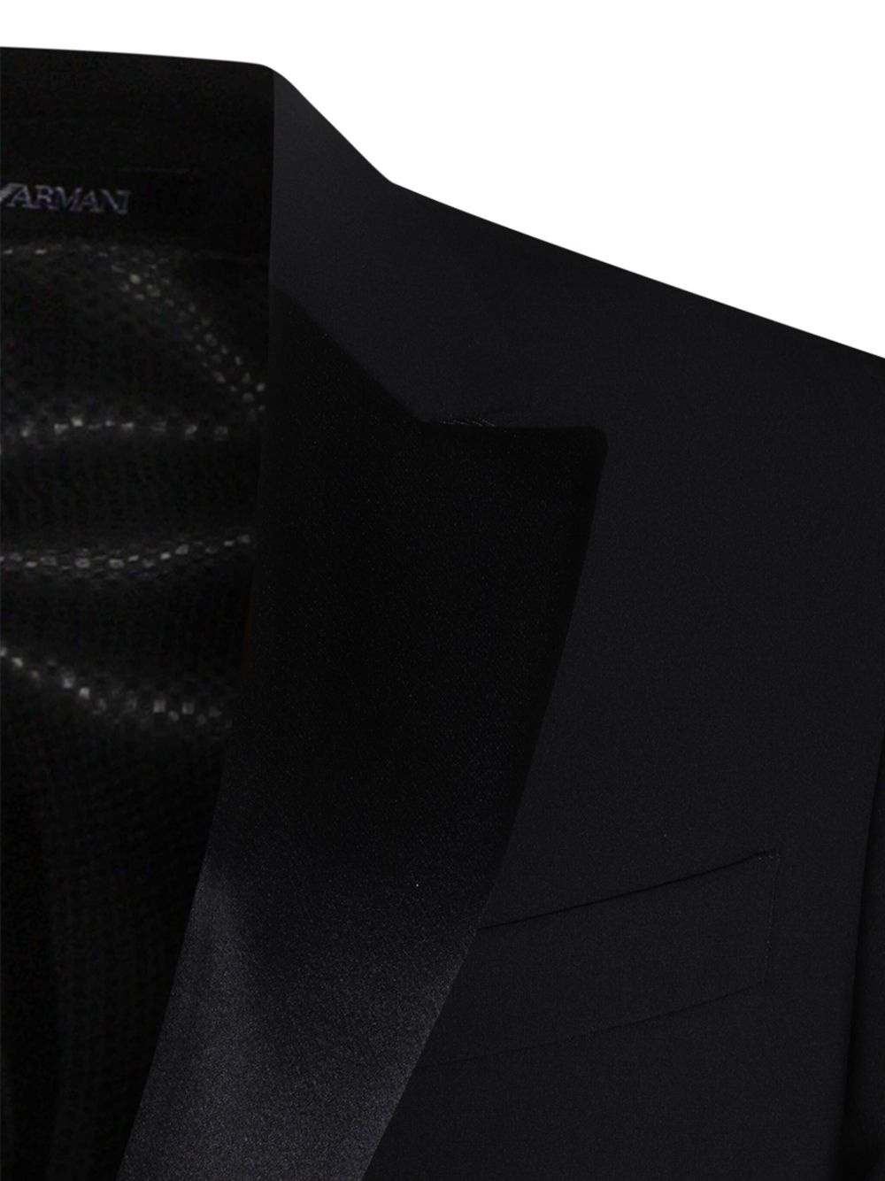 satin-trim suit - 4
