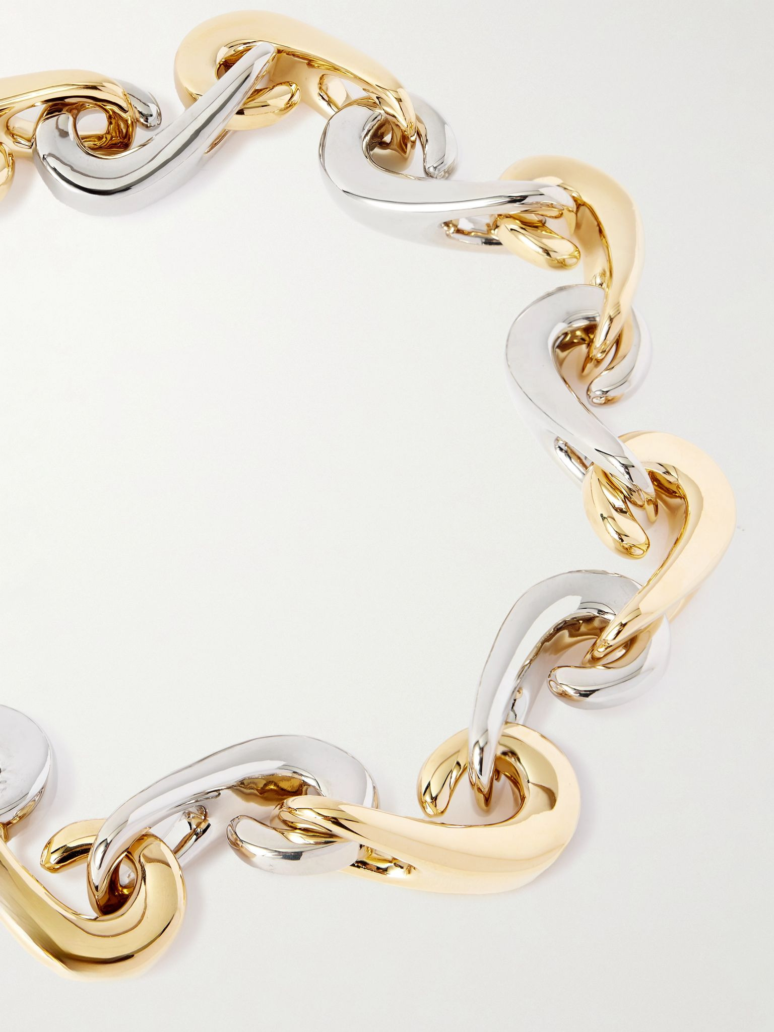 Gold and silver-tone necklace Silver - 4