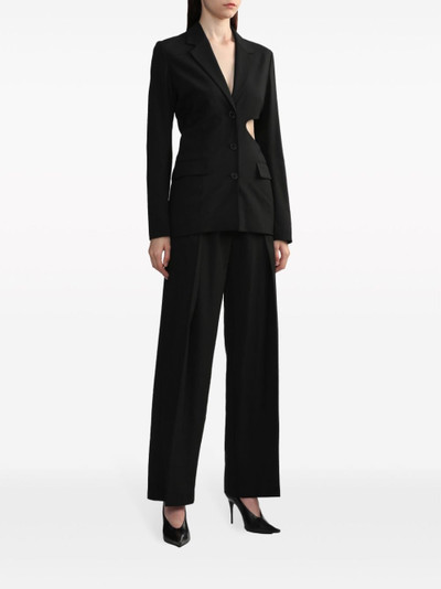 LOW CLASSIC high-waisted wool tailored trousers outlook