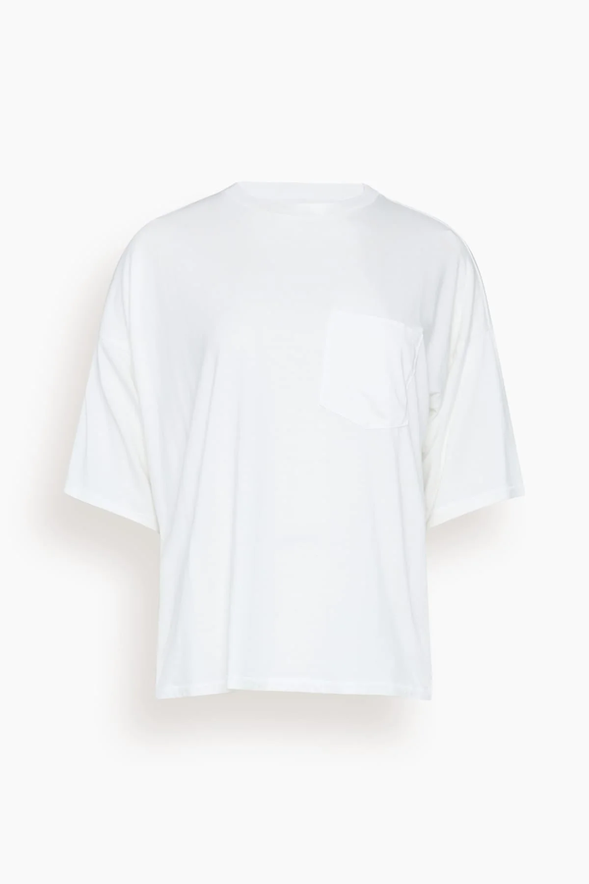 The Boxy Tee in White - 1