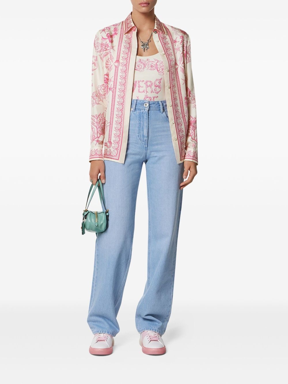 Underwater Barocco-print shirt - 2