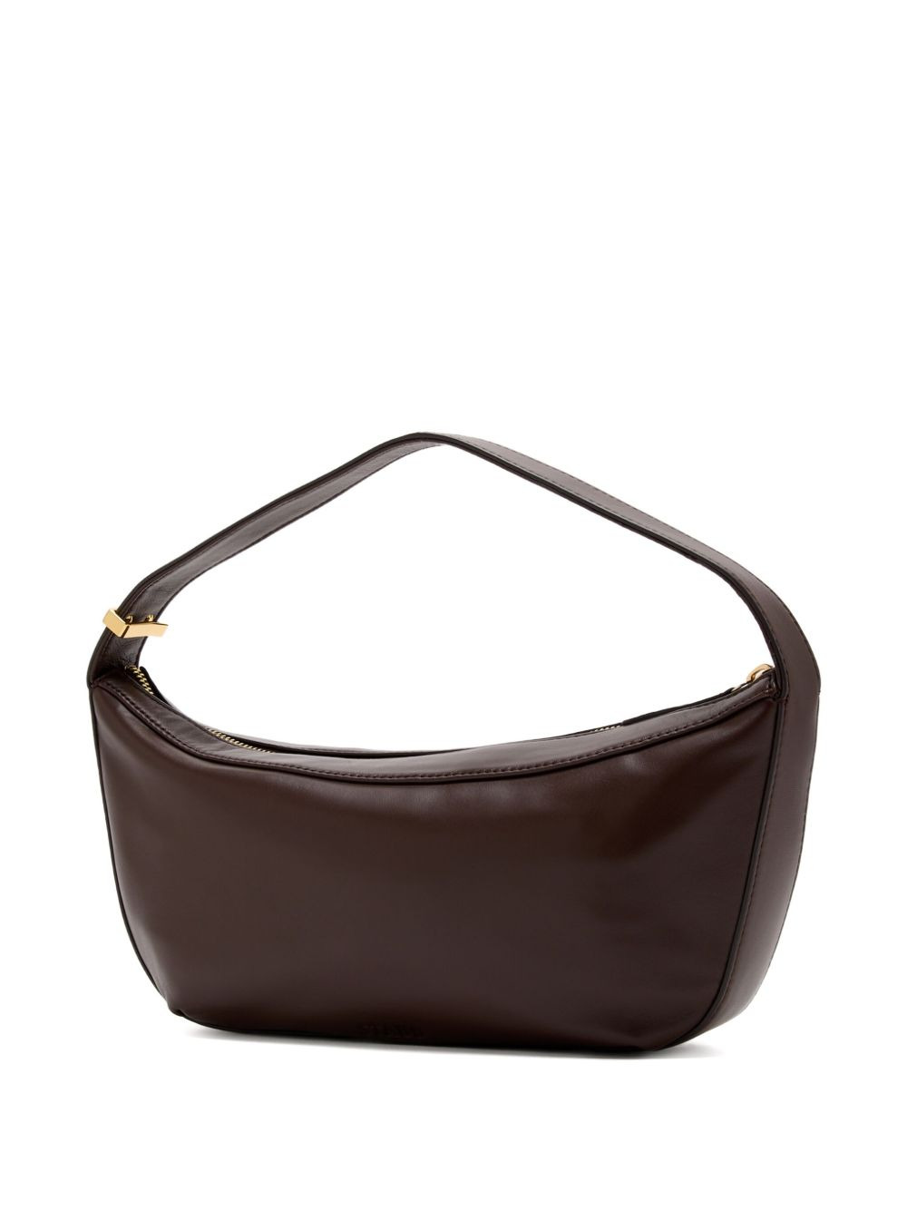 folded leather shoulder bag - 2