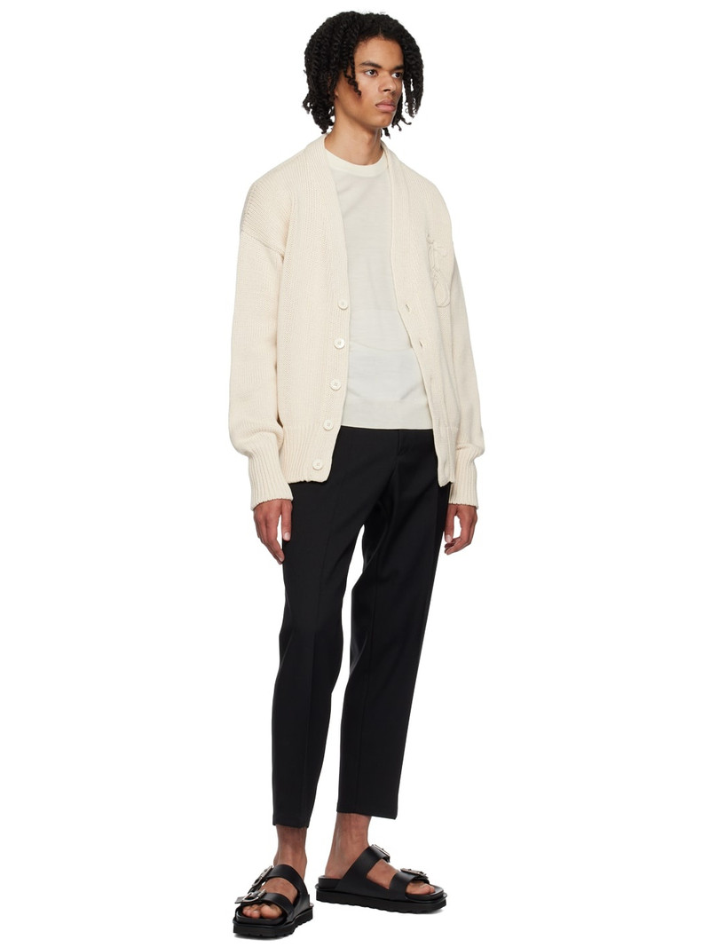 Jil Sander Beige Embroidered Cardigan outlook